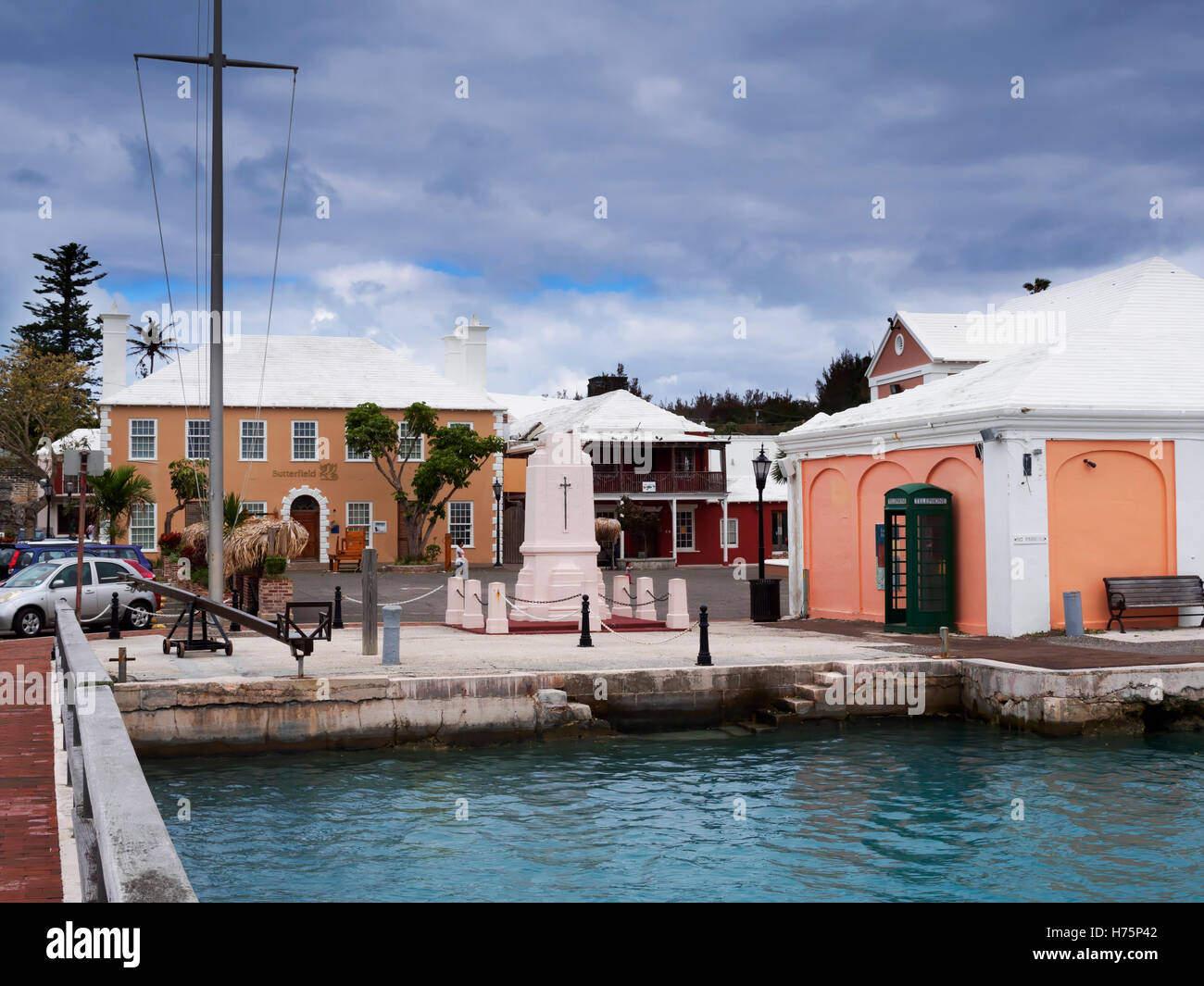 La place du roi, St George, Bermudes Banque D'Images