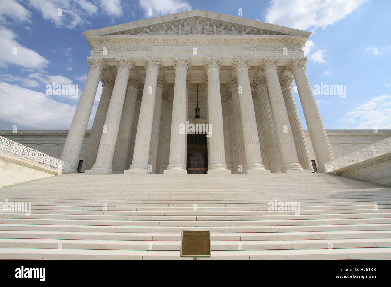 L'avant et à l'intérieur de la Cour suprême Washington, DC Banque D'Images