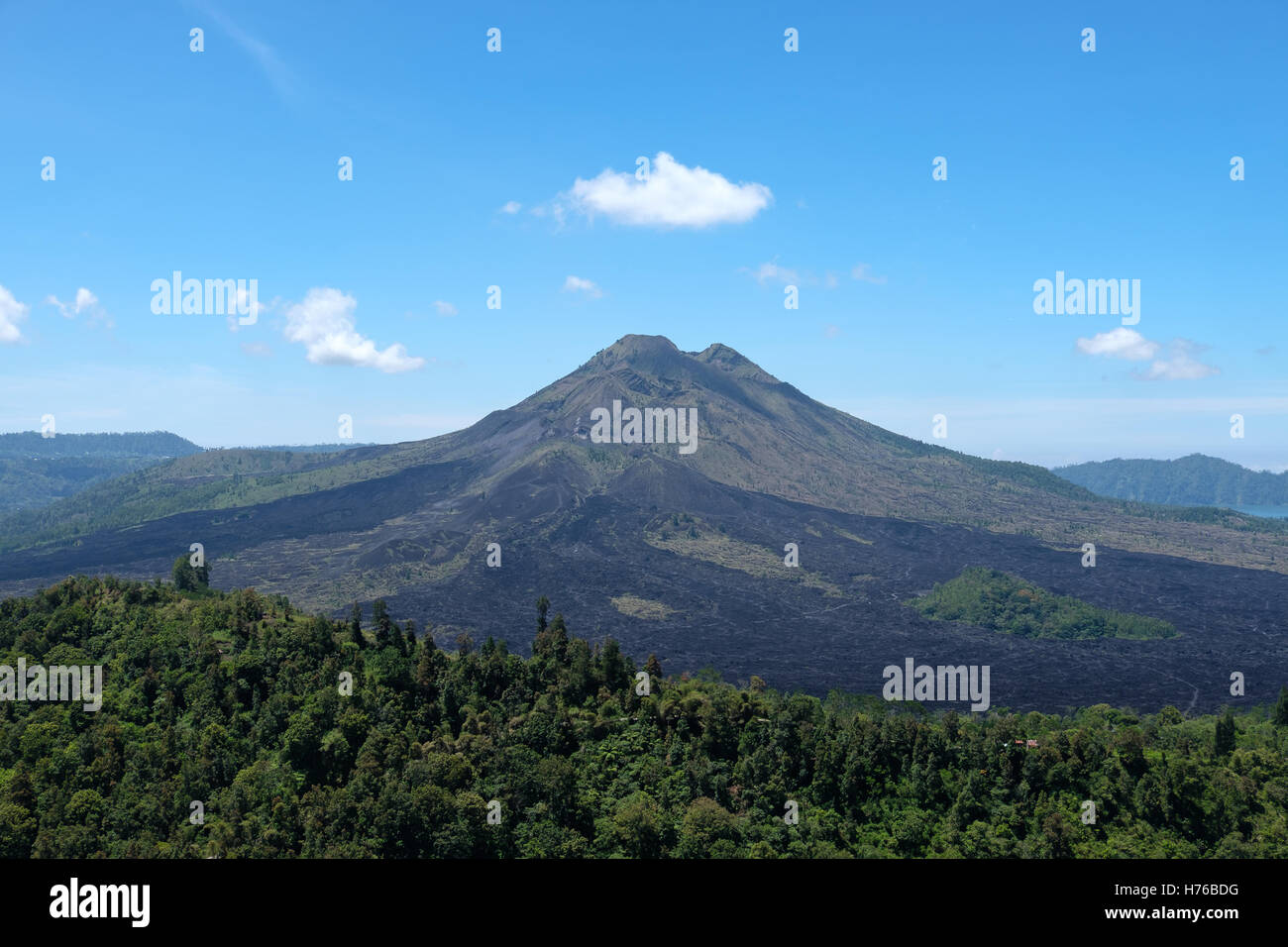 Mont Batur, Bali, Indonésie Banque D'Images