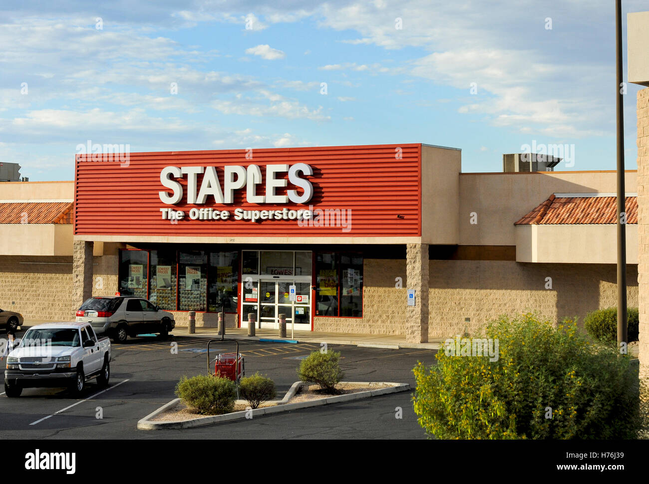 Boutique de fournitures de bureau Staples Lake Havasu City, Arizona Banque D'Images