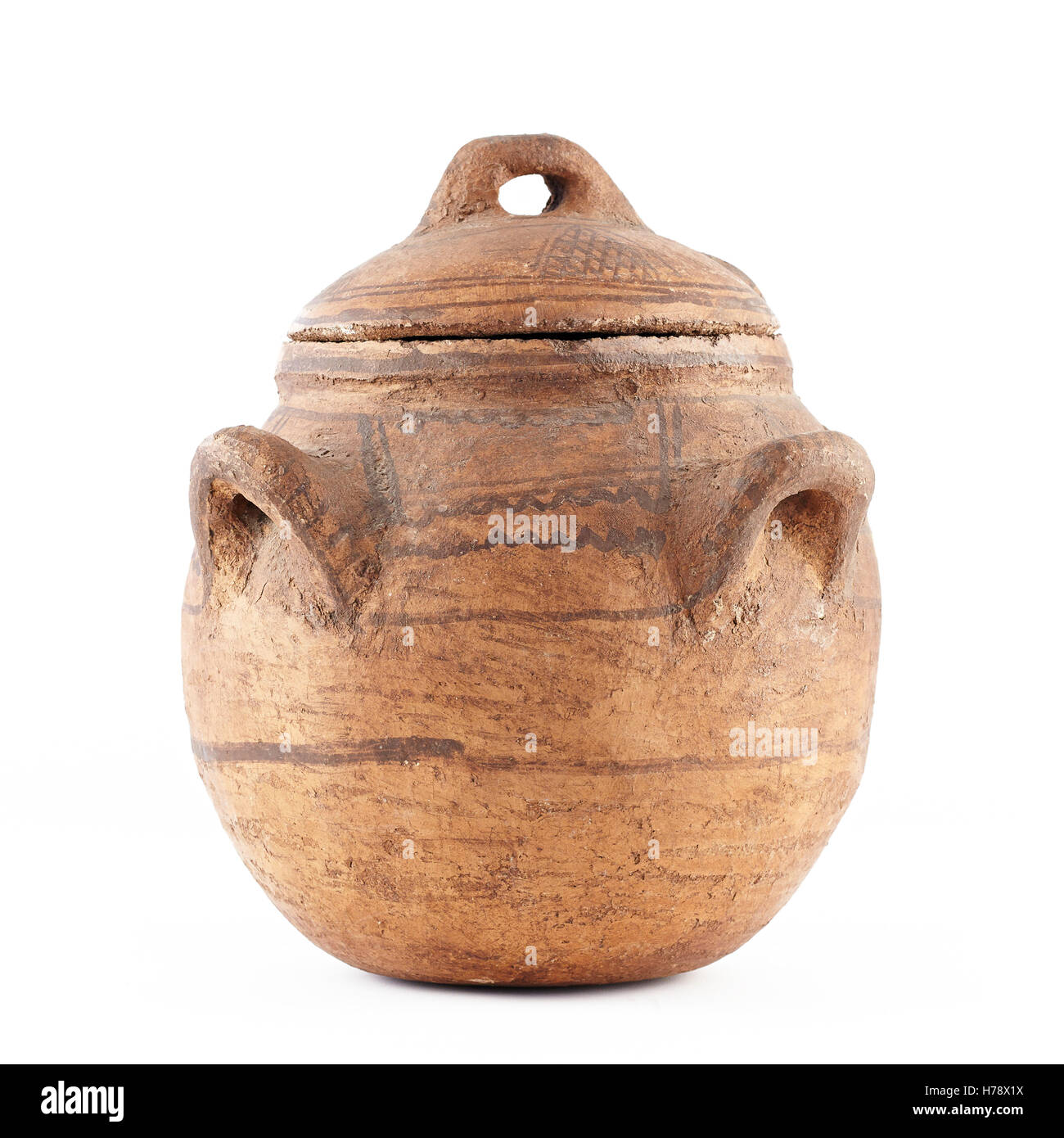 Pot en argile. La Mauritanie. África. Banque D'Images