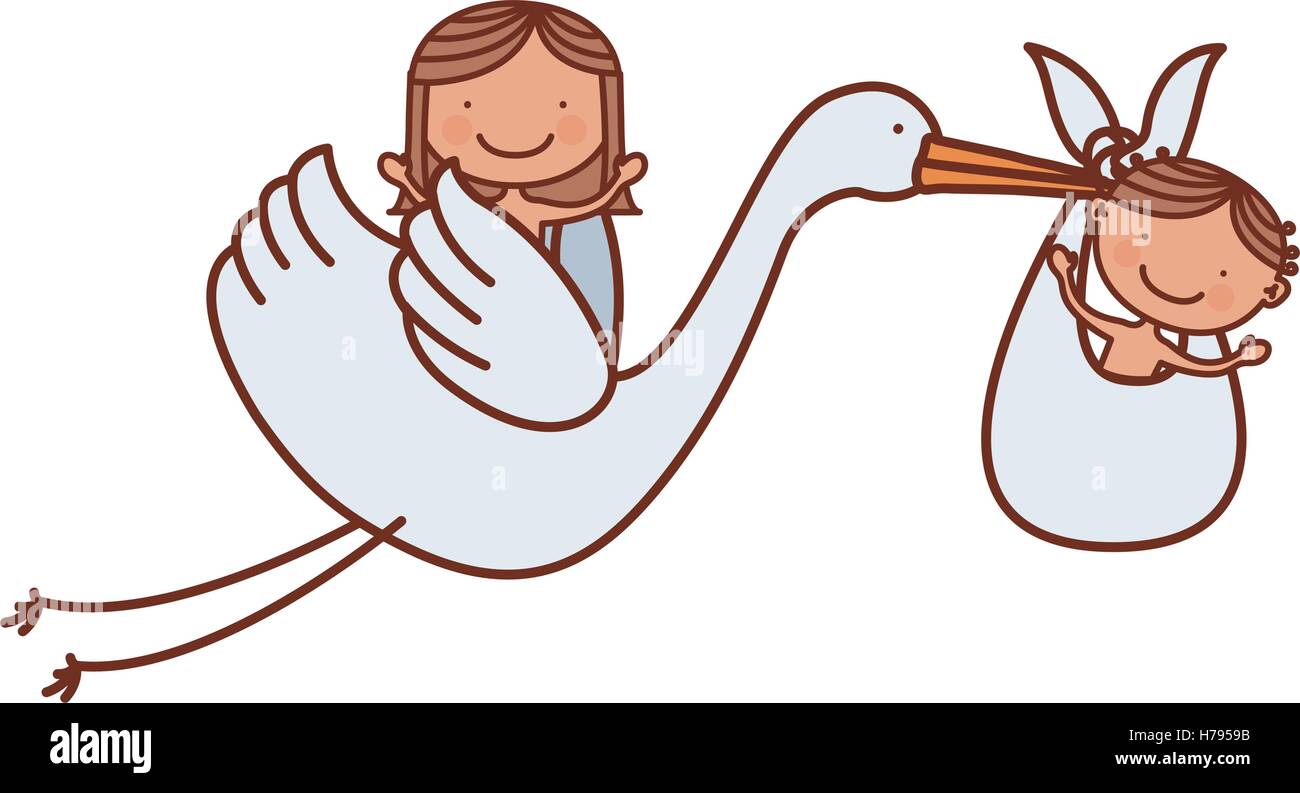Cigogne Dessin Anime Avec Un Petit Bebe Garcon Et Fille Un Design Colore Vector Illustration Image Vectorielle Stock Alamy Cigogne Dessin Anime Avec Un Petit Bebe Garcon Et Fille Un Design Colore Vector Illustration Image Vectorielle Stock Alamy