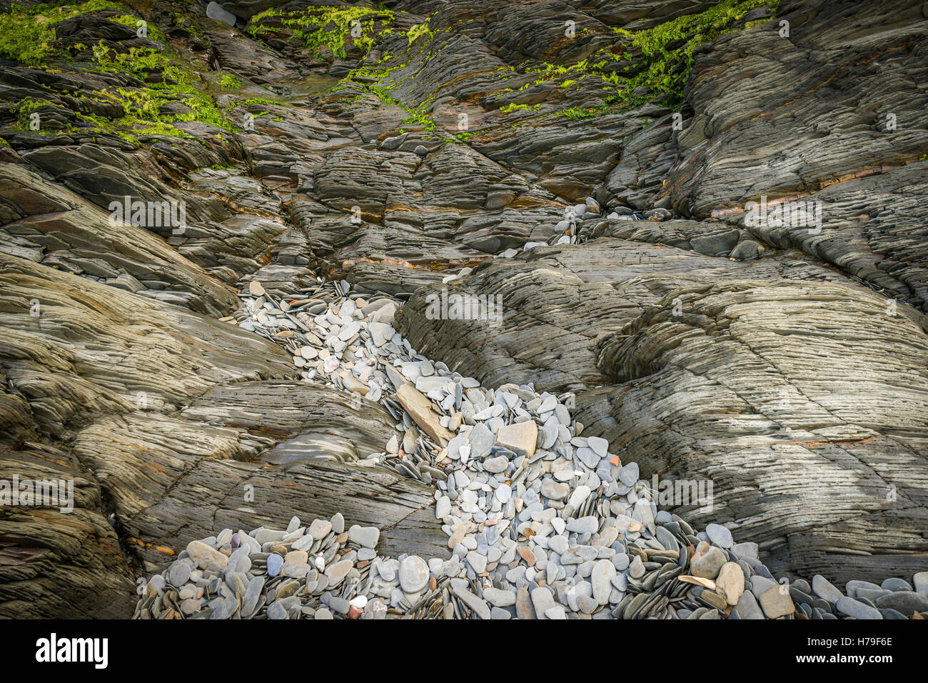 Coastal Rock Formation. Banque D'Images