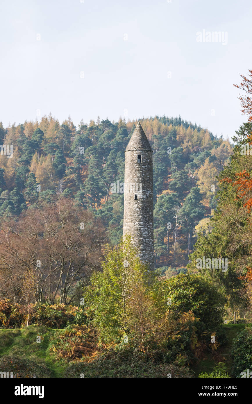Glendalough, Irlande Banque D'Images