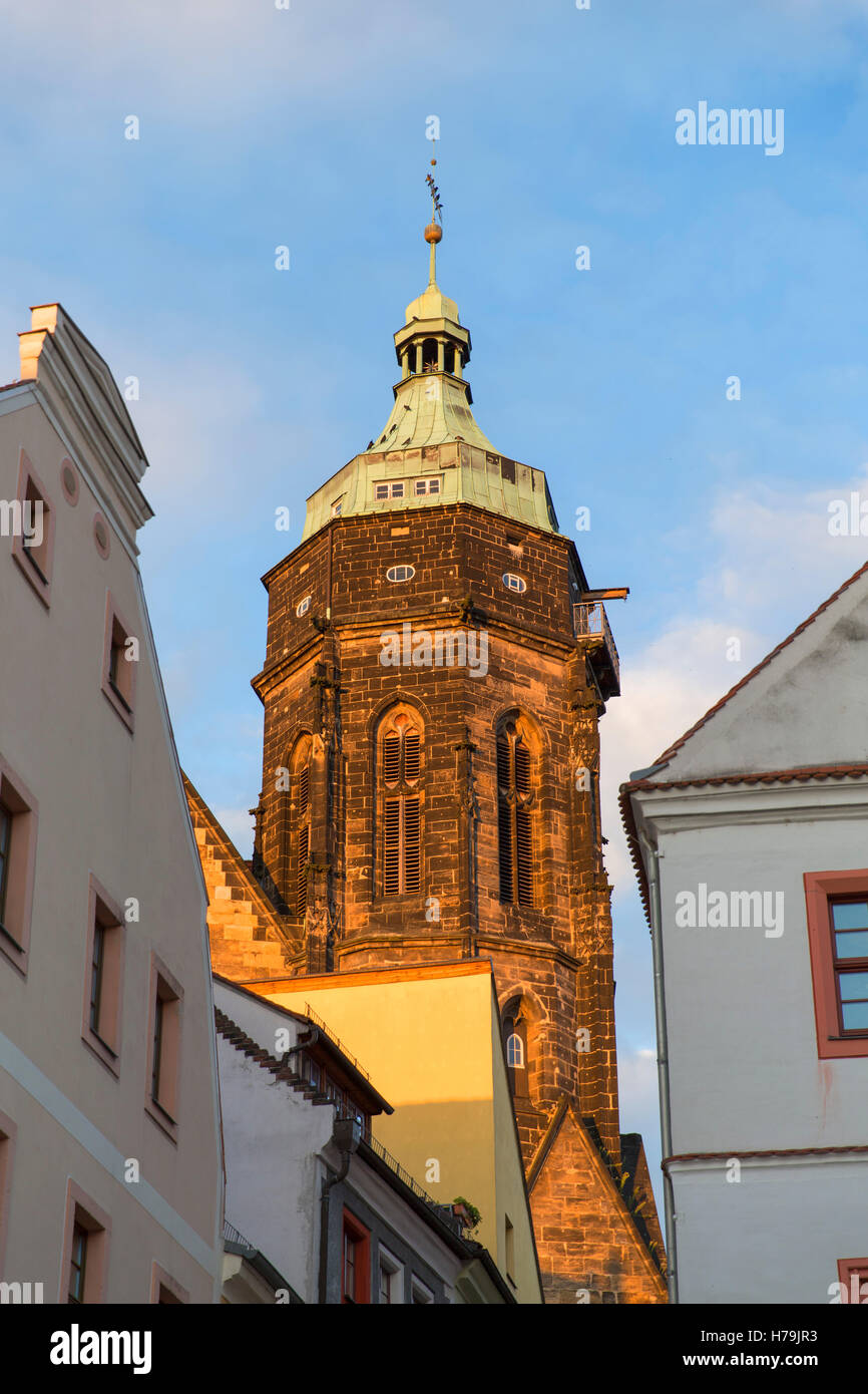 St Marien Kirche, Pirna, Saxe, Allemagne Banque D'Images