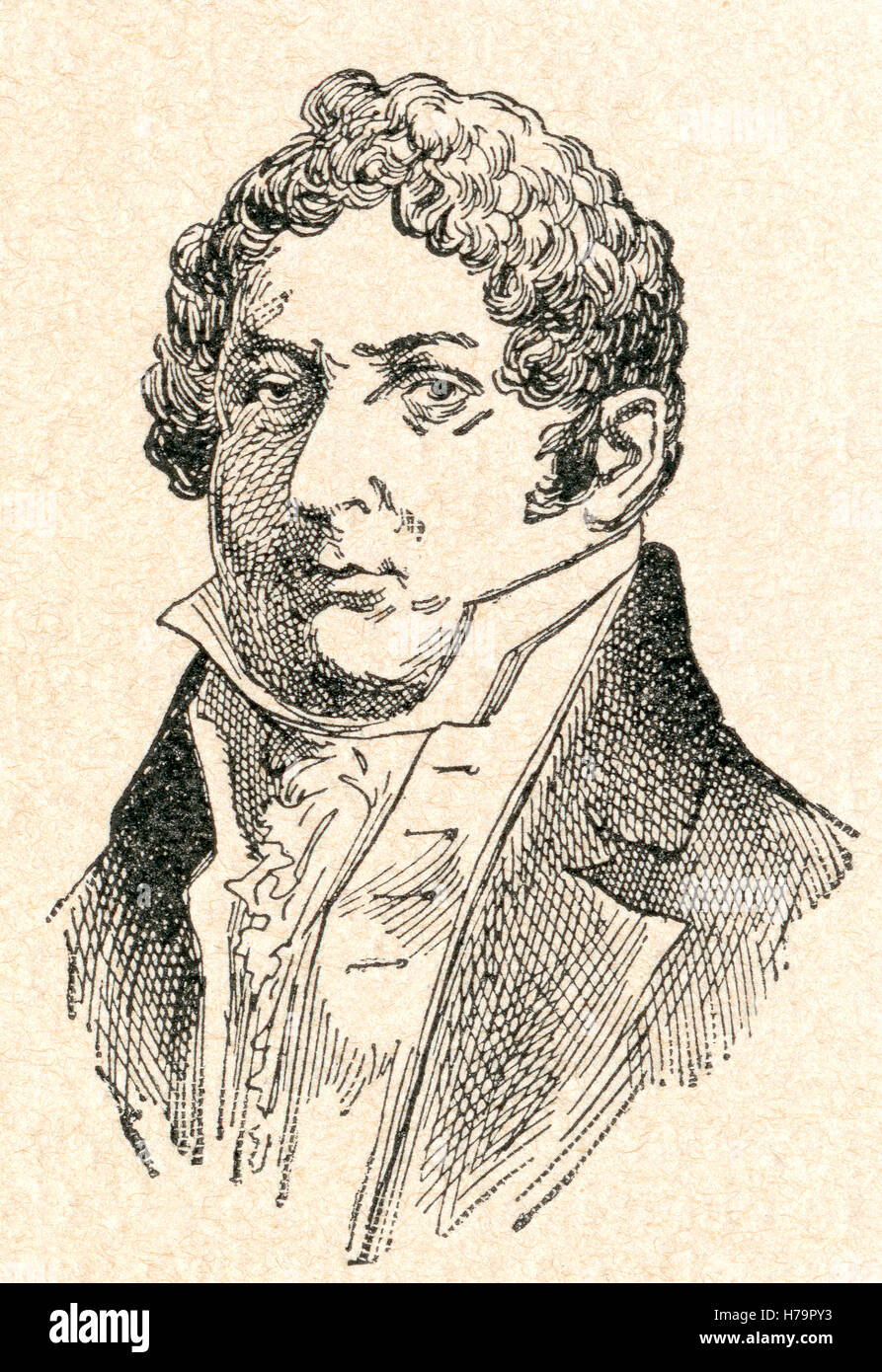 Charles-Guillaume Étienne, 1778 - 1845. 19ème siècle français dramaturge et écrivain divers. Banque D'Images
