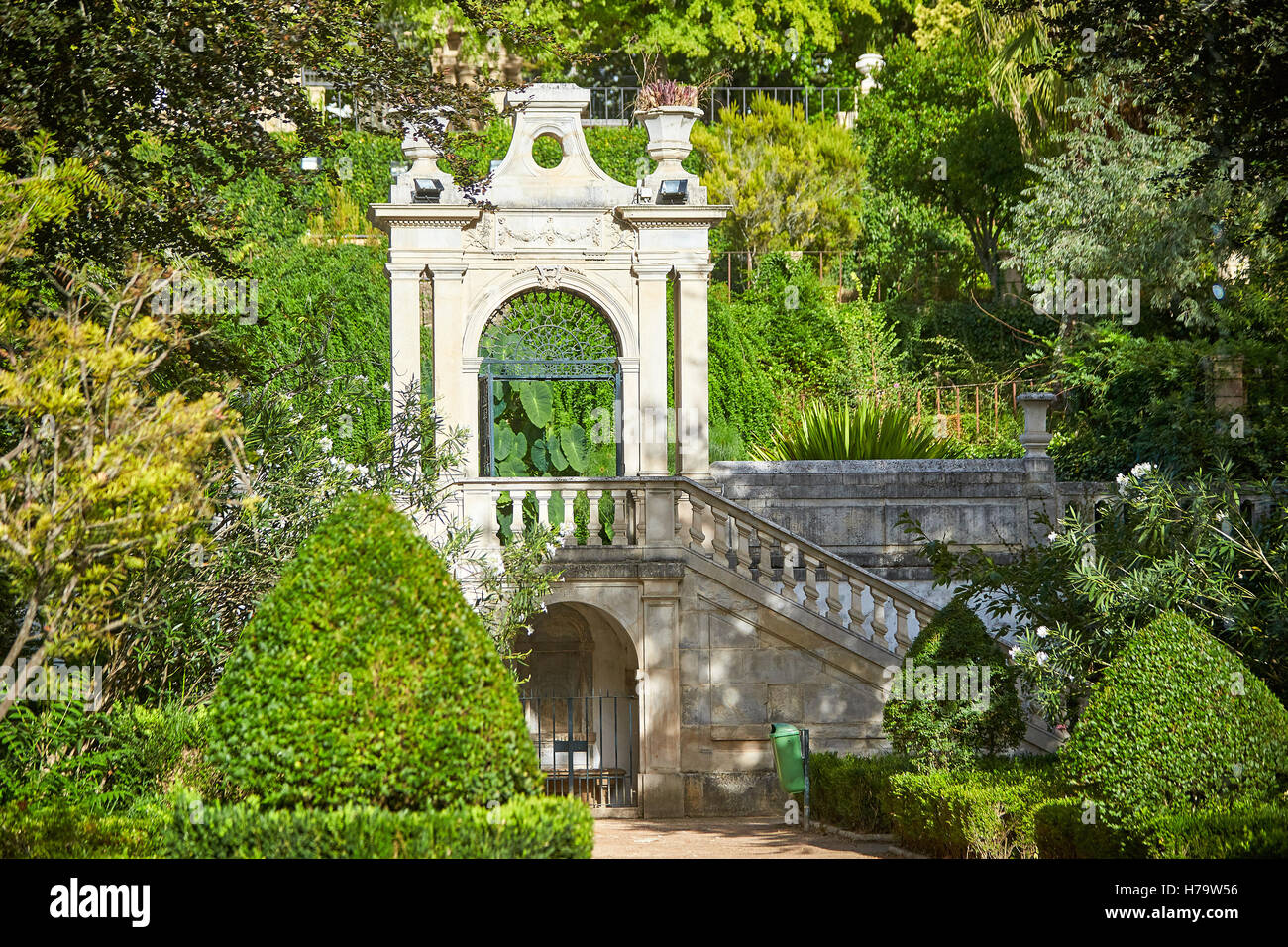 Vue générale du jardin botanique à Coimbra, Portugal Photo Stock - Alamy