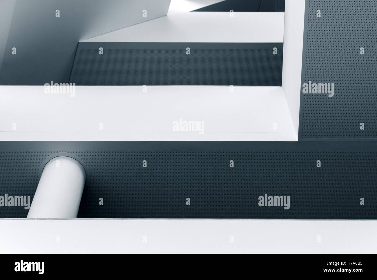 Résumé des lignes et des formes de l'architecture moderne de l'intérieur Banque D'Images