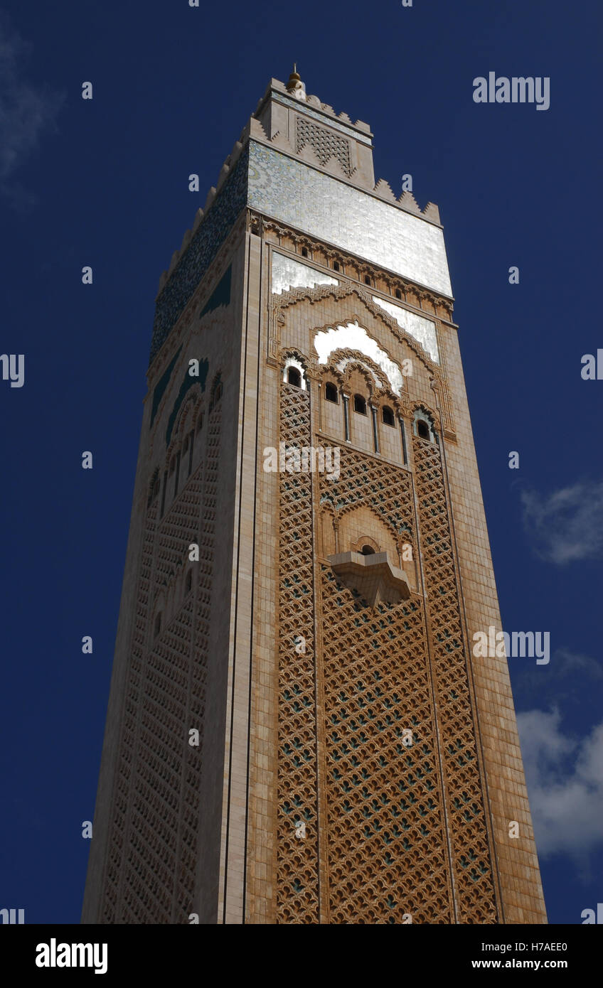 L'Afrique du Nord, Maroc, Maroc, Casablanca, Hassan mosquée 11 Banque D'Images