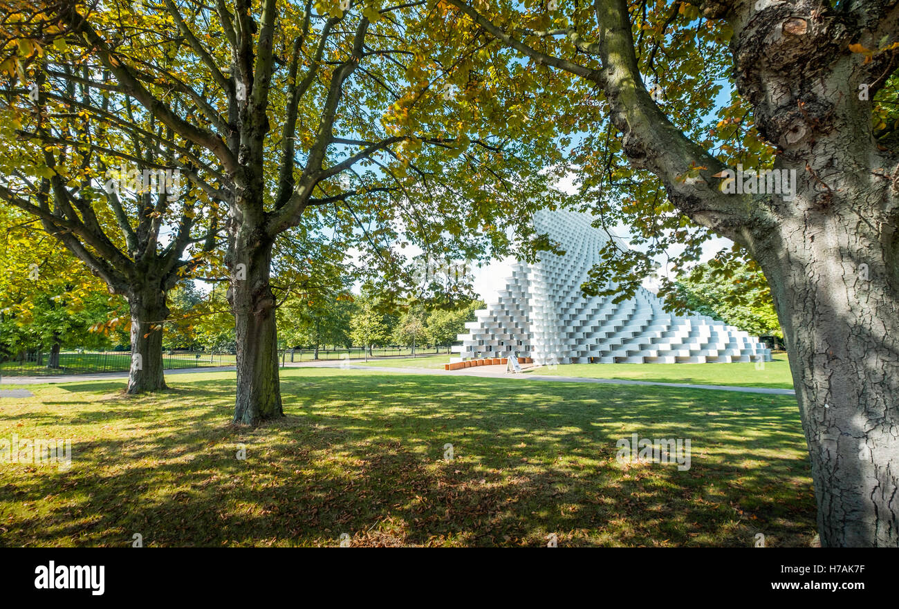 La serpentine Pavilion 2016, Kensington Gardens, London, UK. Banque D'Images