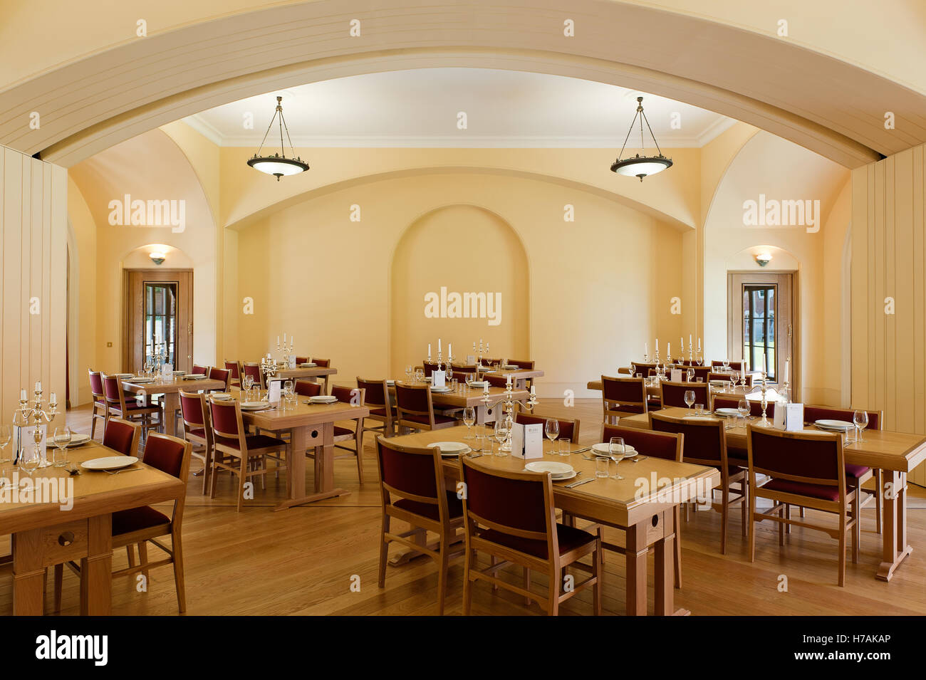 Salle à Lady Margaret Hall, Oxford, England, UK Banque D'Images