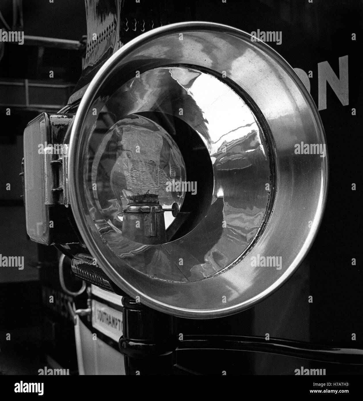 Photographie de Mono lampe historique sur stage coach. Banque D'Images