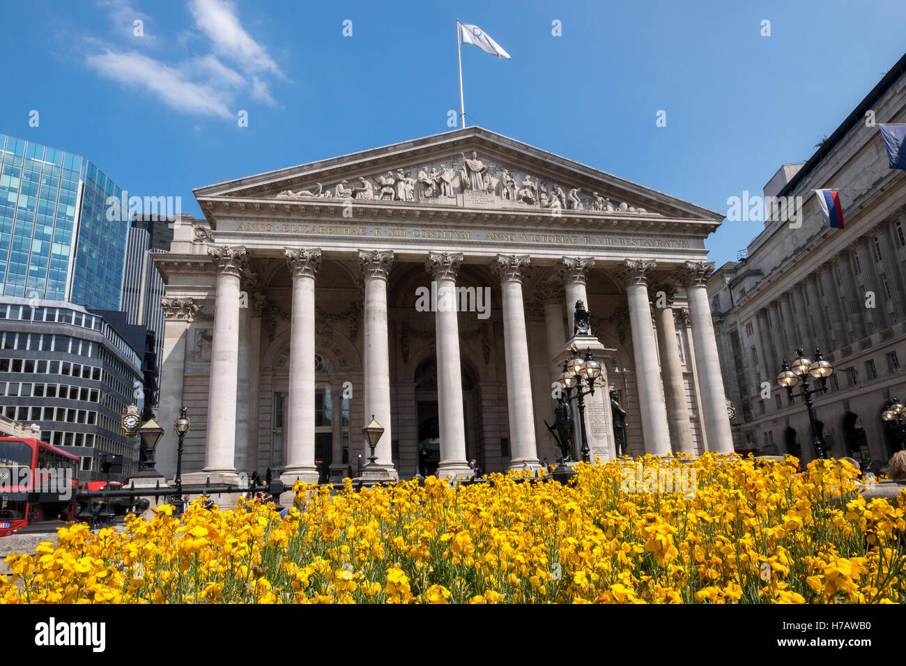 Le Royal Exchange, la ville (financial district), Londres Banque D'Images