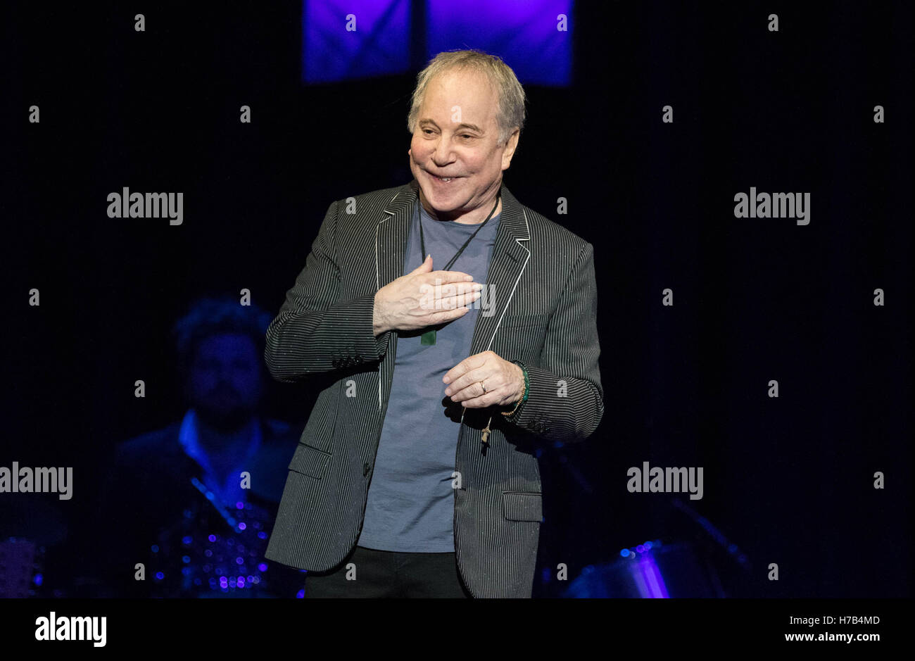 Bournemouth, Royaume-Uni. 3 novembre, 2016. Paul Simon jouant à guichet fermé au Centre International de Bournemouth Crédit : Charlie Raven/Alamy Live News Banque D'Images