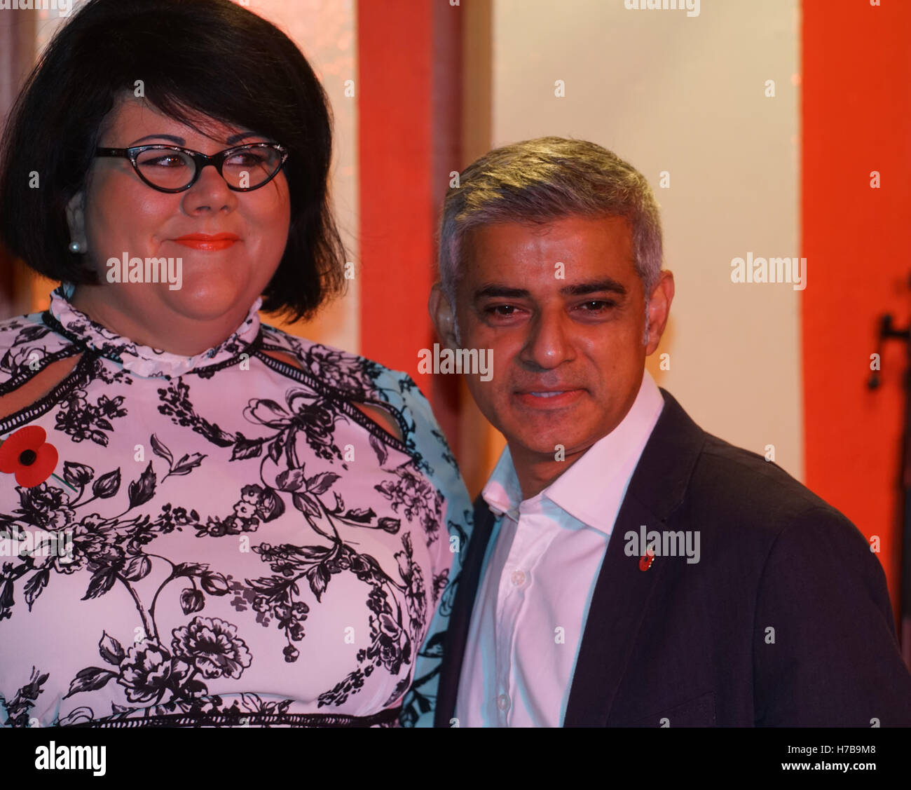 Londres, Angleterre, Royaume-Uni. 4ème Nov, 2016. Sadiq Khan, Amy Amy assiste boiteux boiteux comme UK premier tsar nuit au 100 Club, Londres, Royaume-Uni. Credit : Voir Li/Alamy Live News Banque D'Images