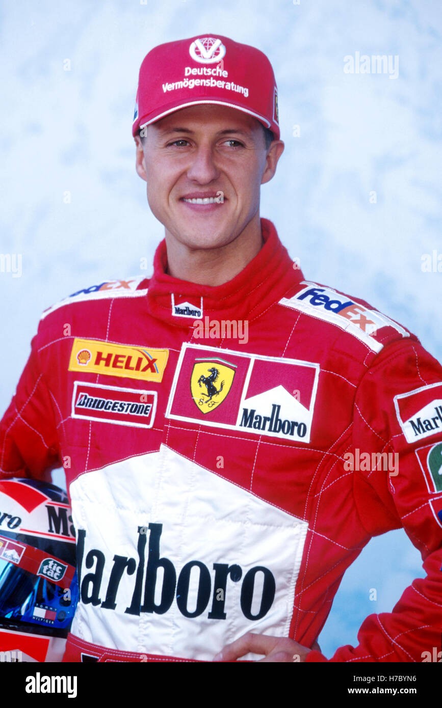 L'Allemand Michael Schumacher, pilote de course automobile 2000 Banque D'Images