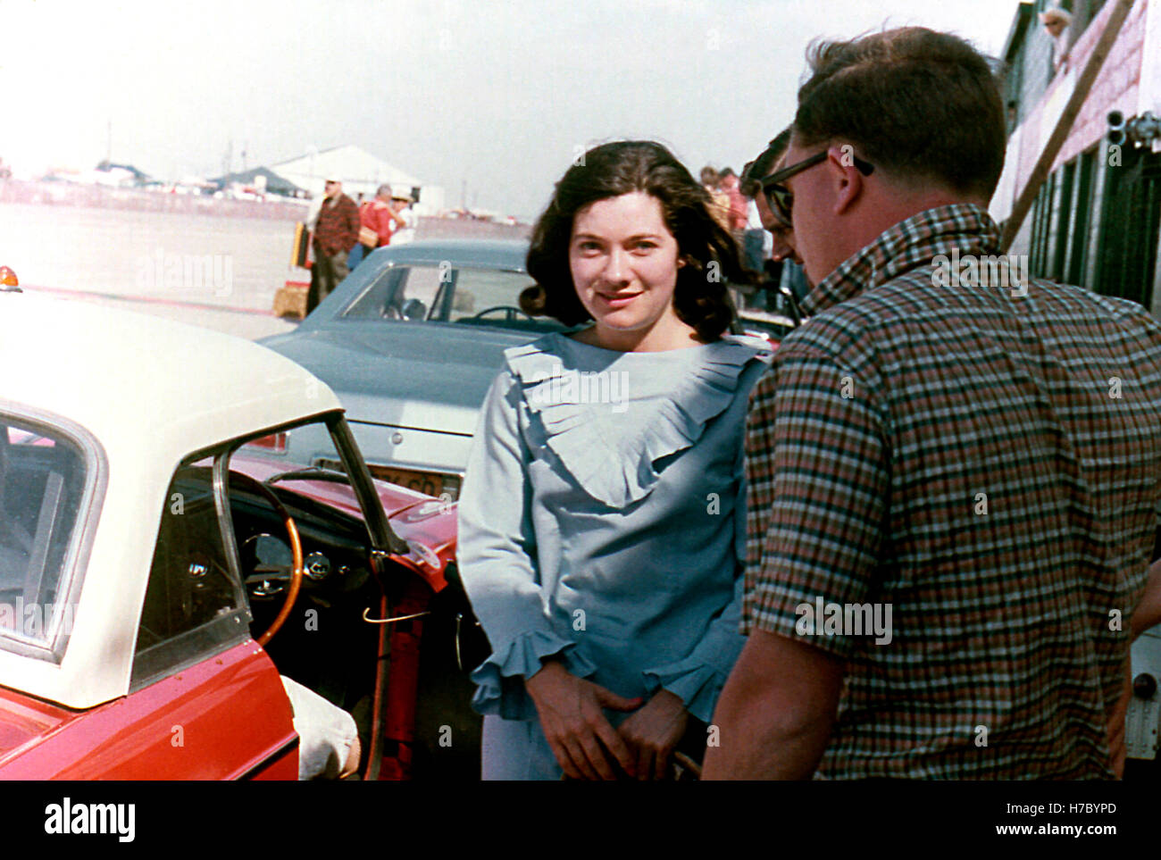 SEBRING 1963 SYLVAIN CARLISLE British motor racing driver FOSSES MGB Banque D'Images