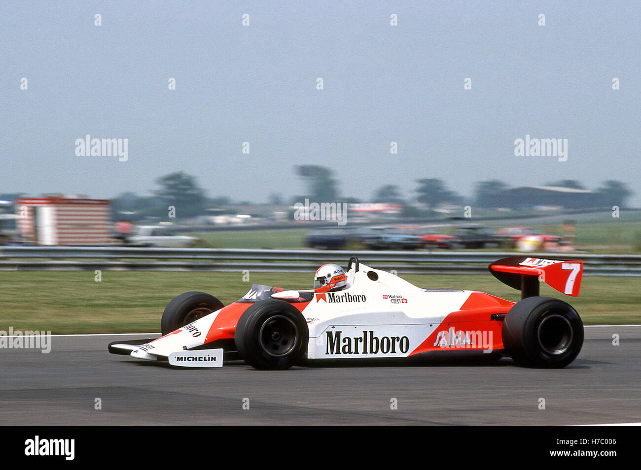 1981 McLaren GP britannique John Watson Photo Stock - Alamy