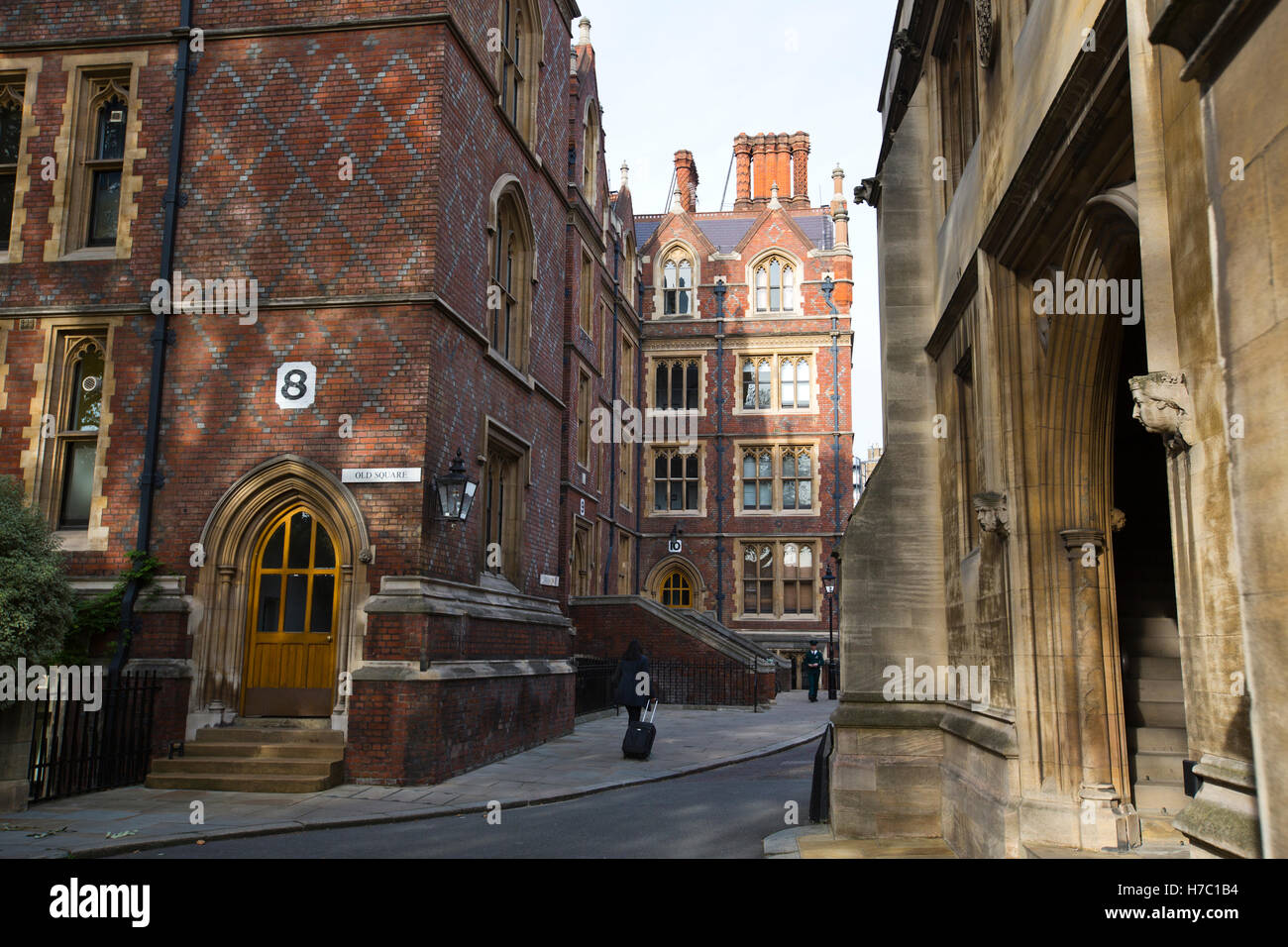 Hall d'entrée de la Chapelle, place vieille, l'Honorable Société de Lincoln's Inn barristers qui appartiennent et appelé à la barre Banque D'Images