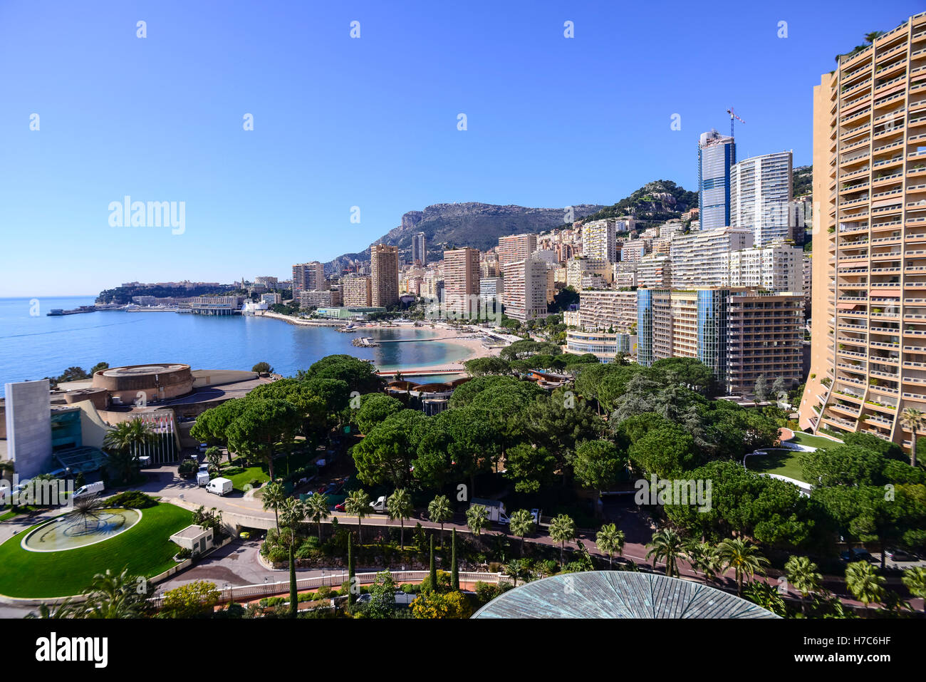 Centres de villégiature et des immeubles de grande hauteur, Monaco Banque D'Images