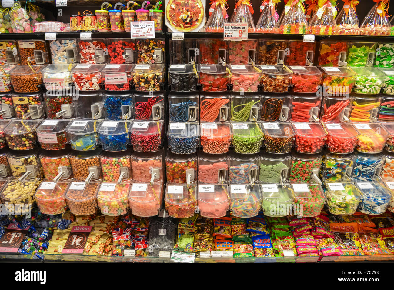 Bonbons colorés, Vienne, Autriche Banque D'Images
