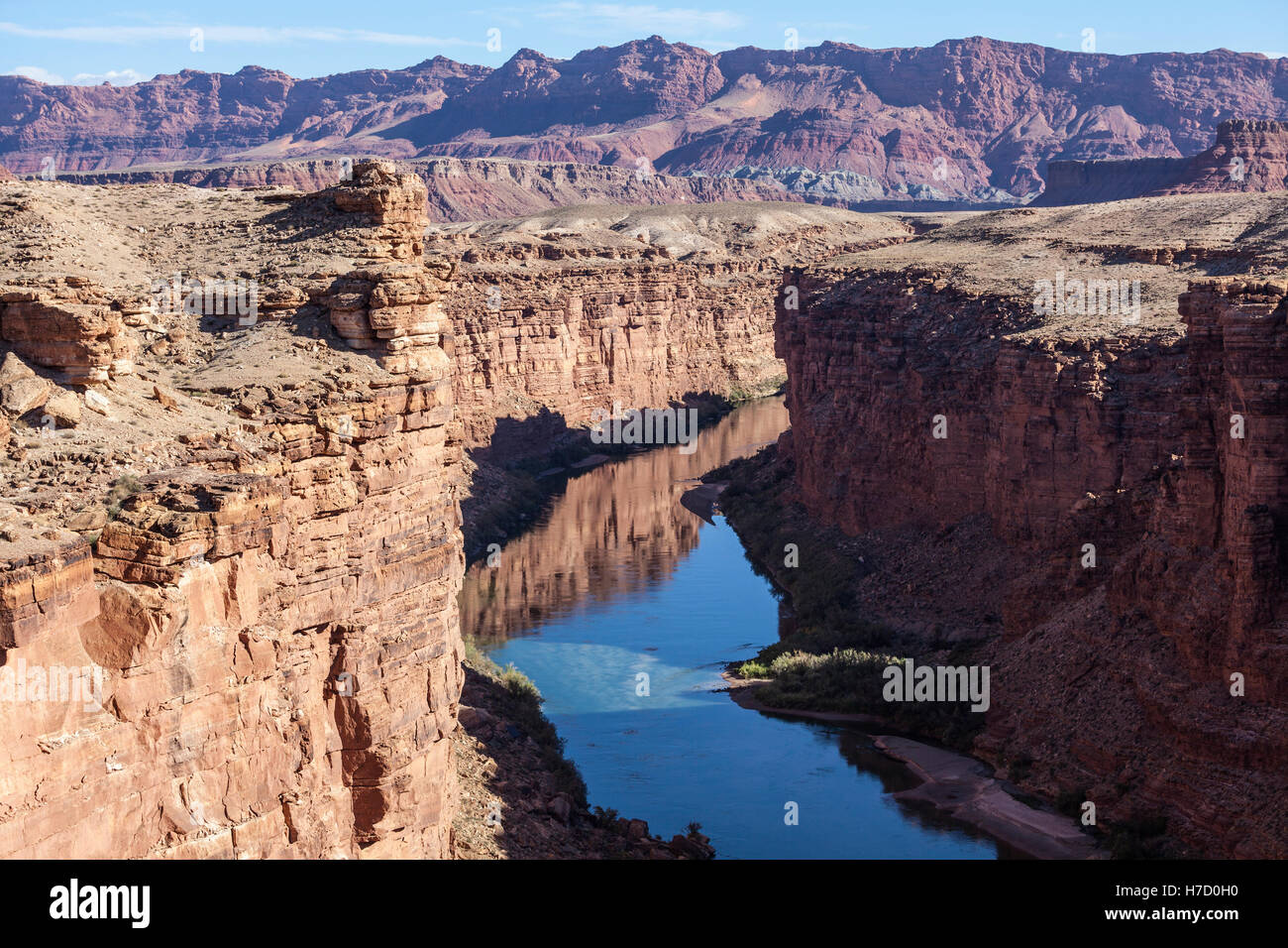 Fleuve Colorado à Marble Canyon dans l'Arizona du Nord. Banque D'Images