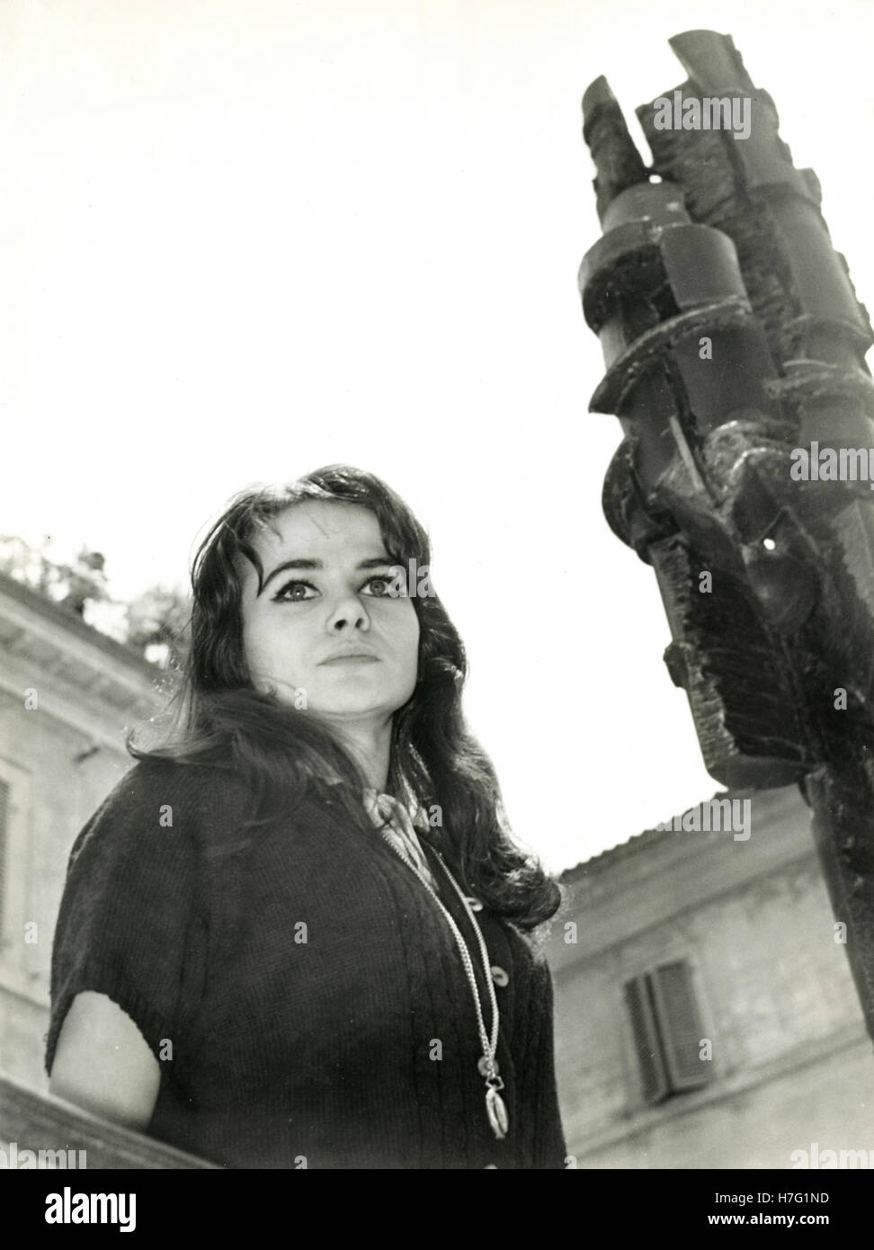 Portrait d'une jeune femme, Italie Banque D'Images