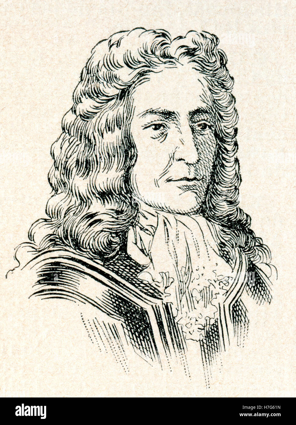Le prince Eugène de Savoie, 1663 - 1736. Le commandant militaire, le général de l'Armée impériale et homme d'état du Saint Empire Romain et le Archduchy d'Autriche. Banque D'Images
