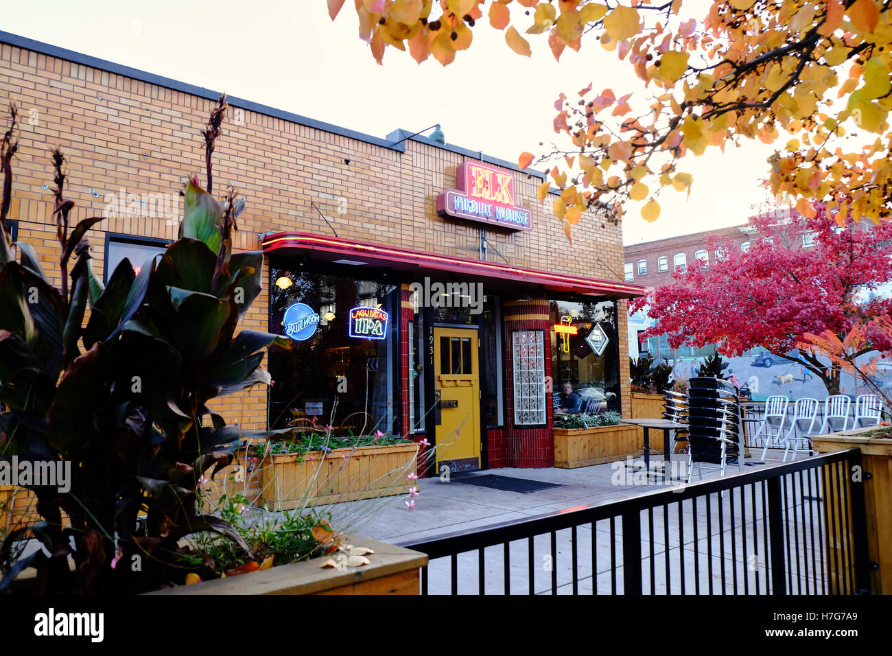 Le restaurant de l'Elk, Spokane, Washington, USA Banque D'Images