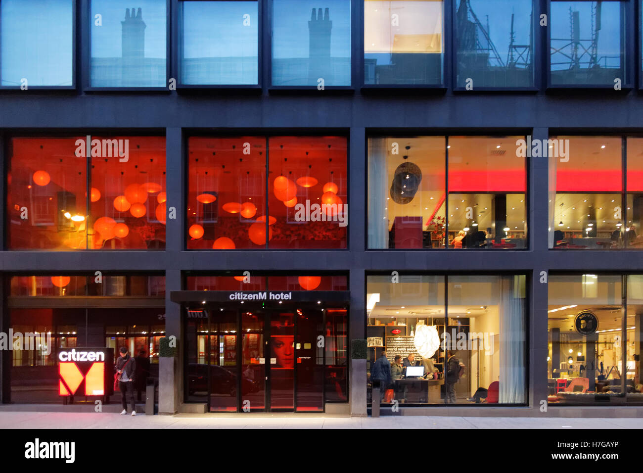 Citizen M boutique hotel Glasgow Banque D'Images