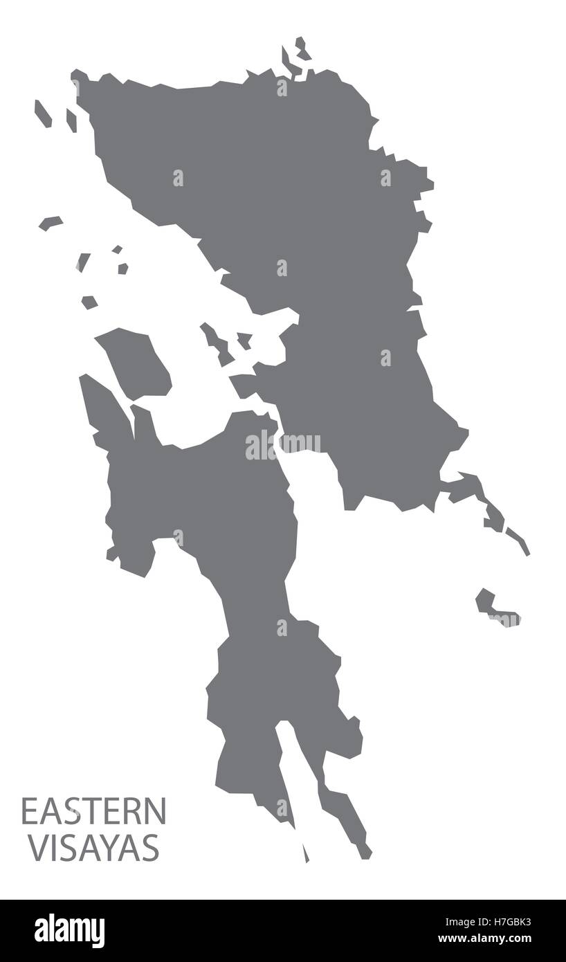 Eastern Visayas Philippines Site en gris Illustration de Vecteur Eastern Visayas Philippines Site en gris Illustration de Vecteur