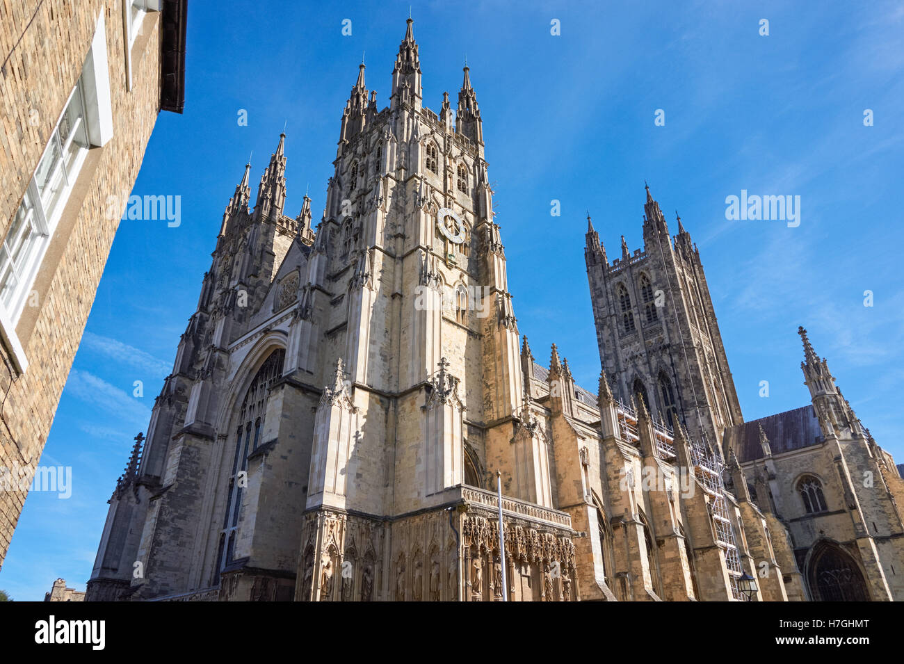 La Cathédrale de Canterbury à Canterbury, Angleterre Royaume-Uni UK Banque D'Images