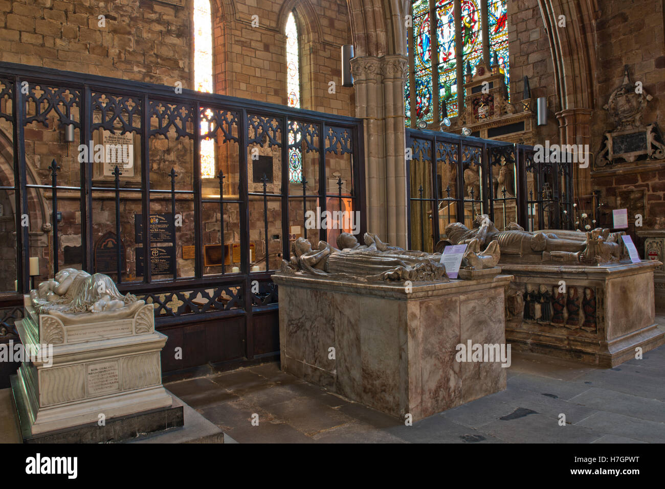 La chapelle Saint Oswald, Boothby's Church, Ashbourne, Derbyshire, Angleterre, RU Banque D'Images