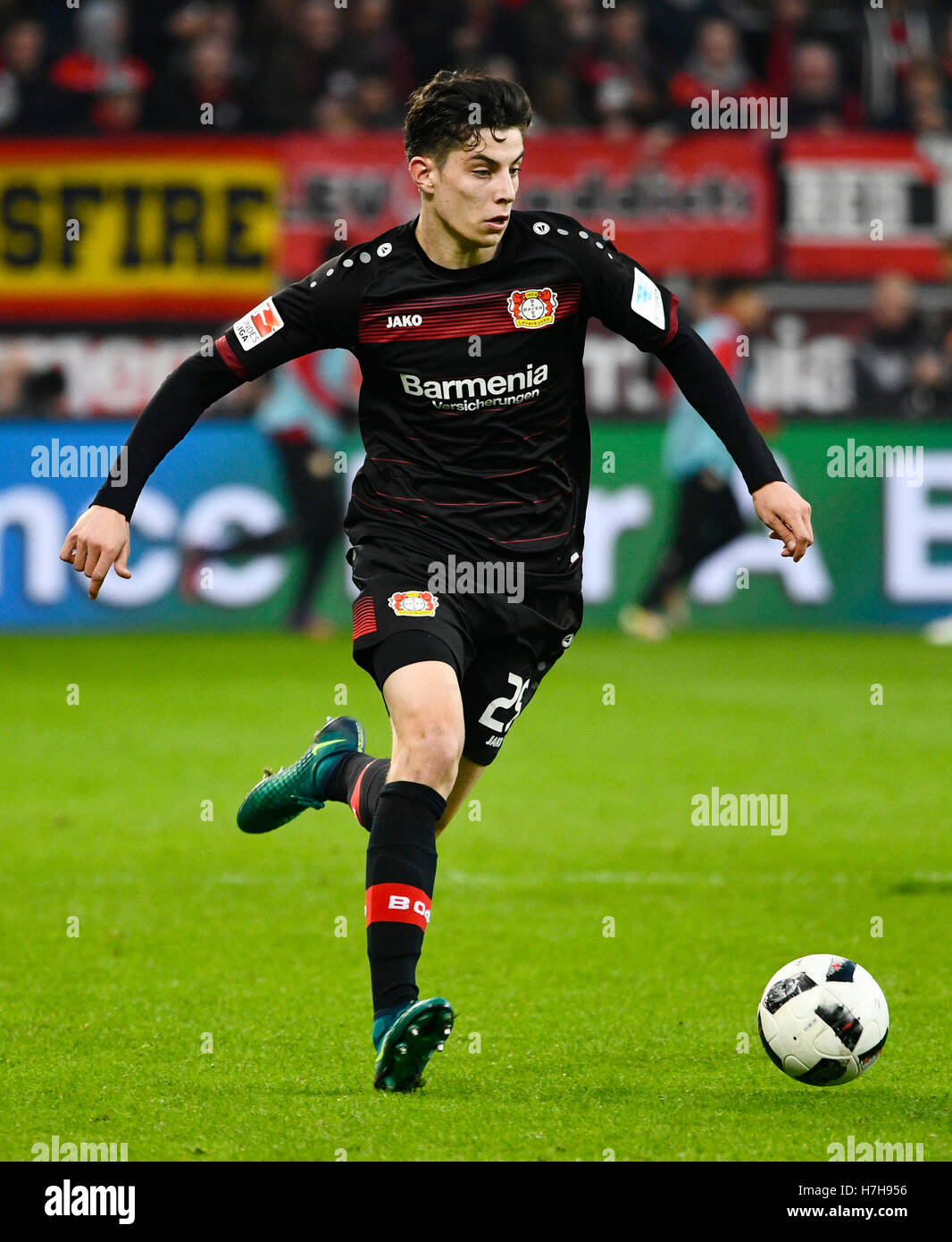 BayArena Leverkusen Allemagne. 5ème Nov, 2016. 1ère saison de Bundesliga 2016/17 ème Journée10, Bayer 04 Leverkusen vs Darmstadt 98 --- Kai Havertz (LEV) Credit : kolvenbach/Alamy Live News Banque D'Images