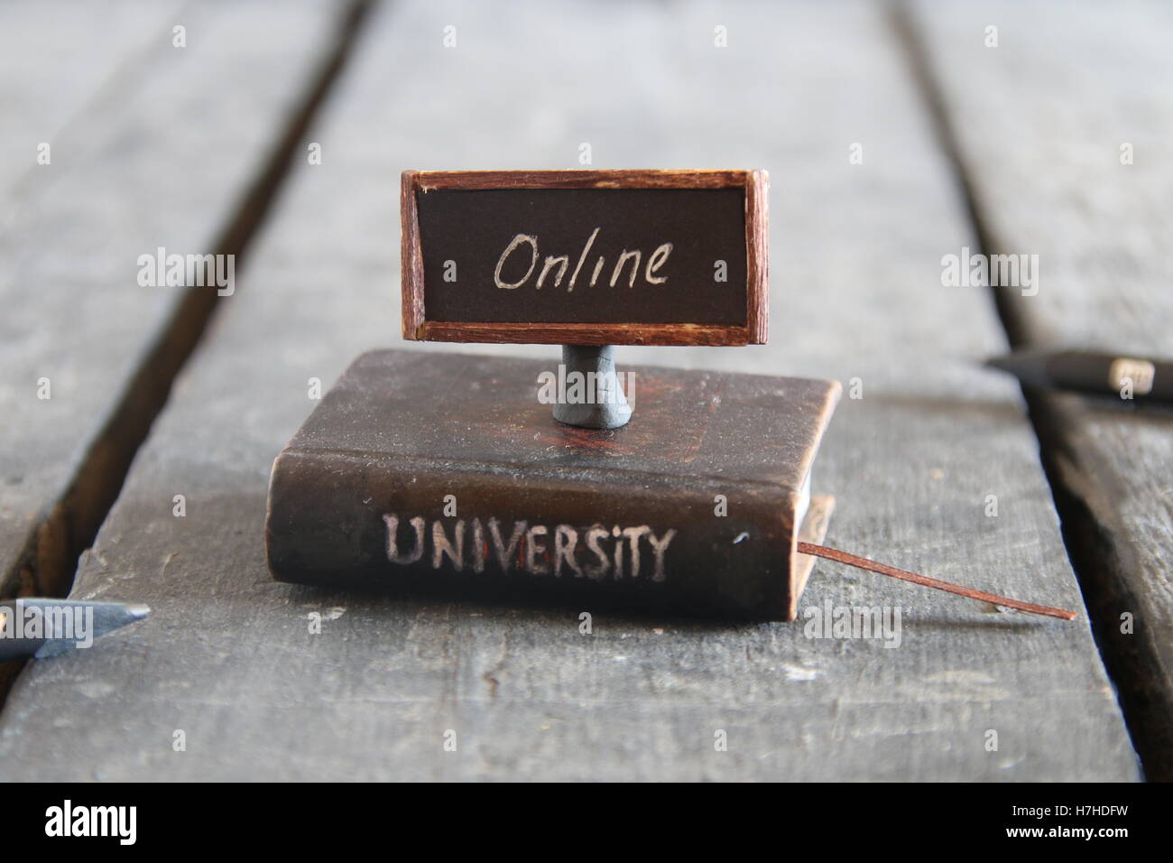 Idée d'enseignement à distance Banque D'Images