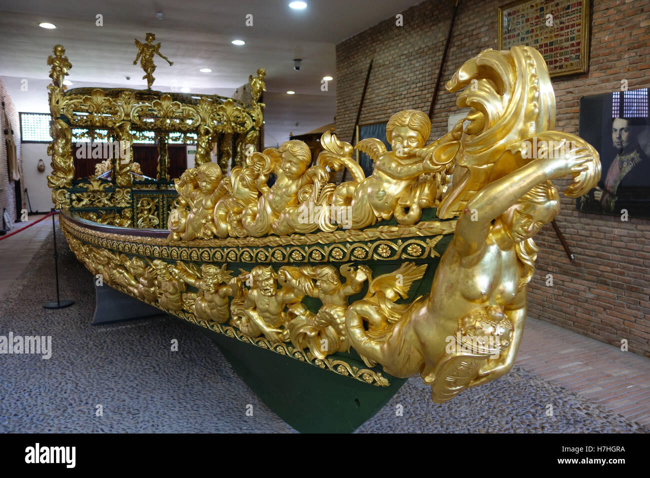 Aranjuez Espagne Felipe IV Falua ou bateau musée Royal Royal Faluas Banque D'Images