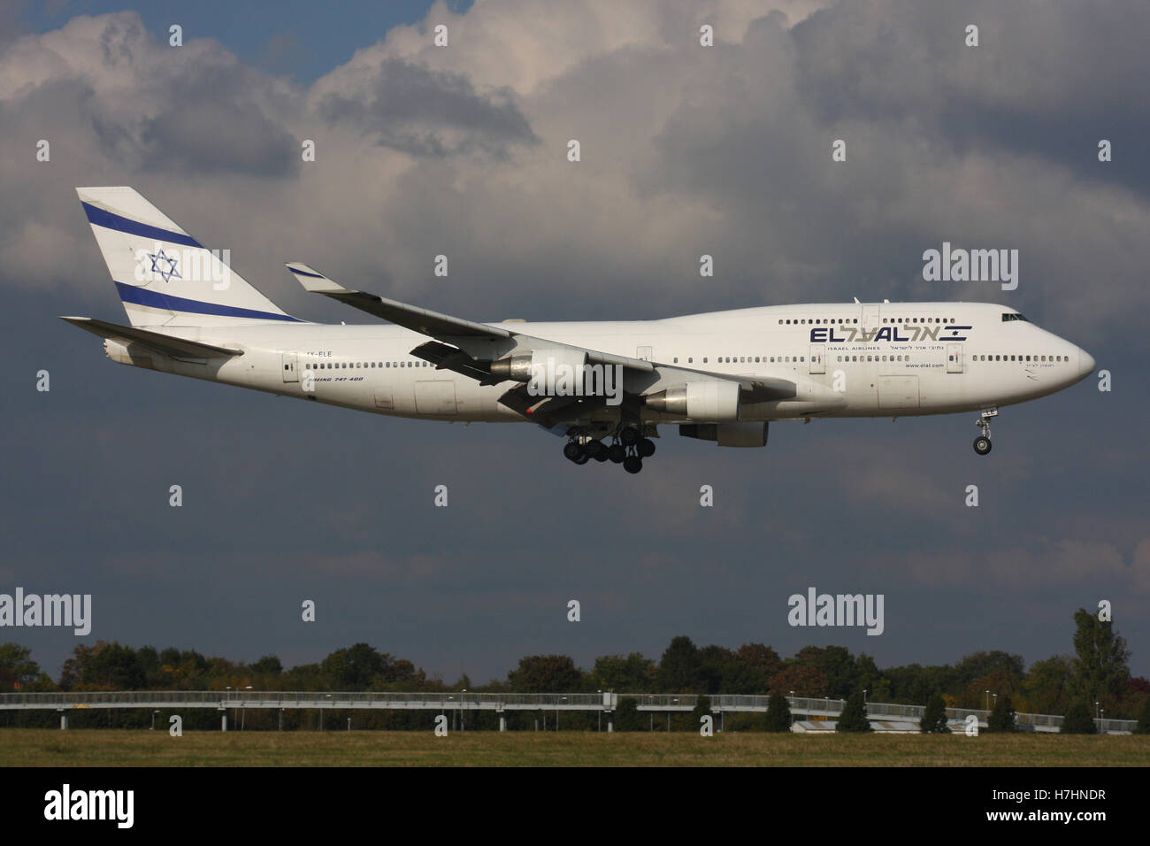 EL AL 747 Banque D'Images