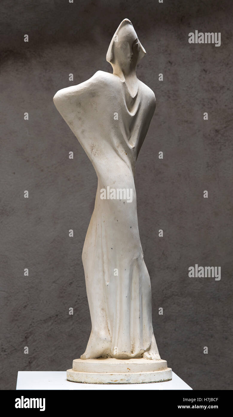 La Divine Comédie, 1977 sculpture en plâtre par le sculpteur français Jean Henninger Banque D'Images