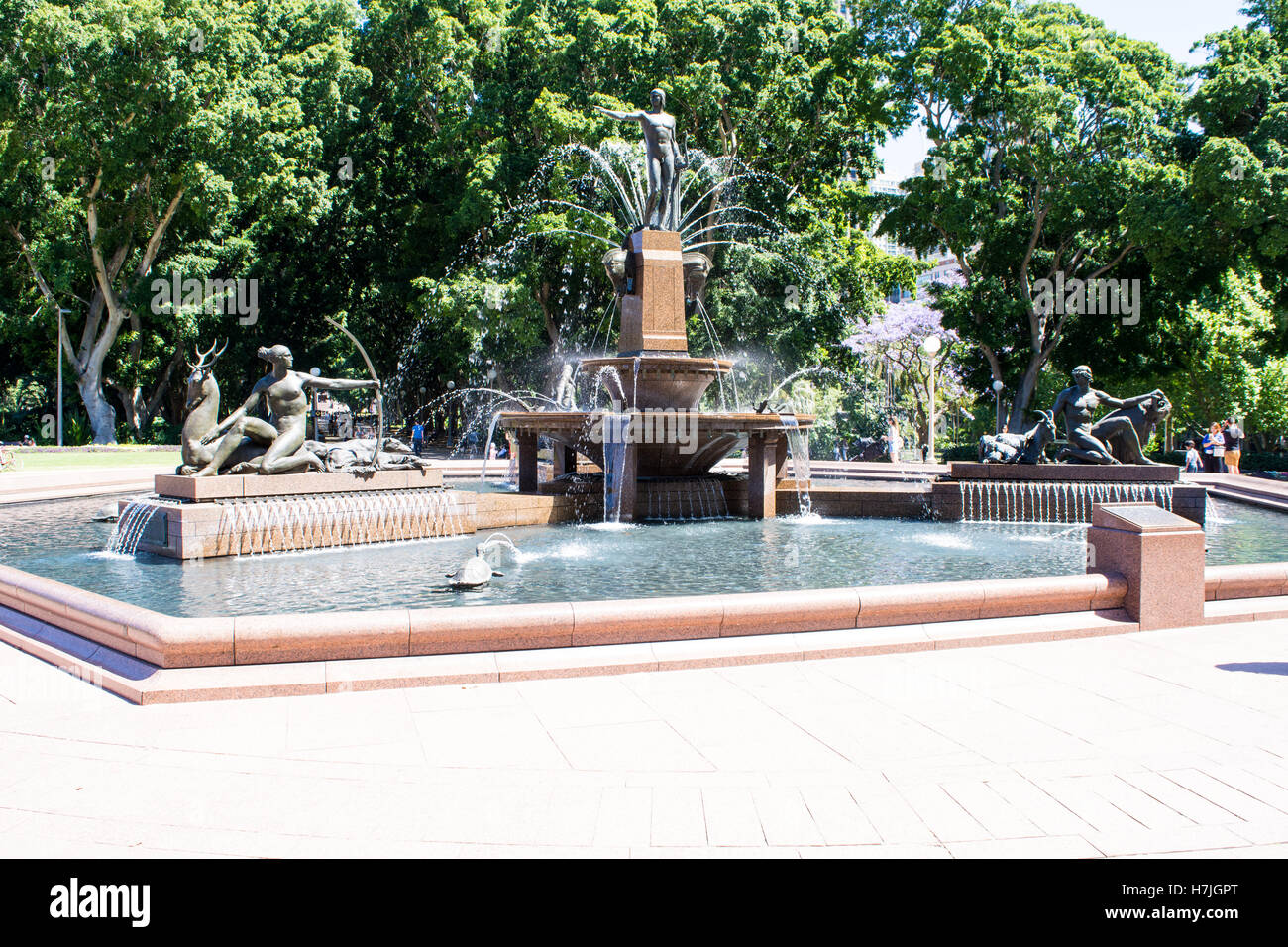 Fontaine Archibald Hyde Park Sydney Australie Banque D'Images