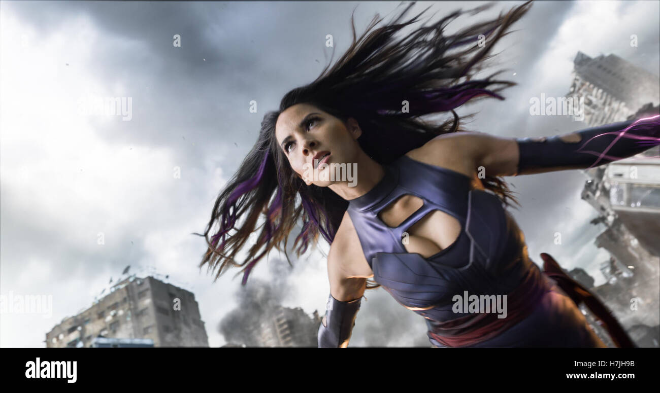 DATE DE SORTIE : Mai 27, 2016 TITRE : X-Men : Apocalypse STUDIO : 20th Century Fox Réalisateur : Bryan Singer Résumé : Avec l'émergence du premier mutant, Apocalypse, les X-Men doivent s'unir pour vaincre son extinction plan niveau avec : Olivia Munn (crédit Image : c Twentieth Century Fox Film/photos/) Banque D'Images