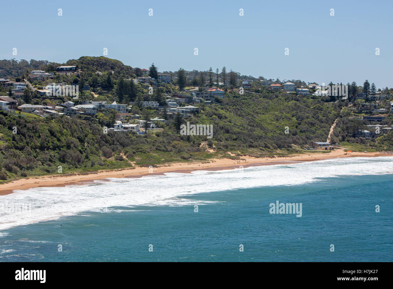 Bungan Beach, une des plages du nord de Sydney, Sydney, Australie Banque D'Images