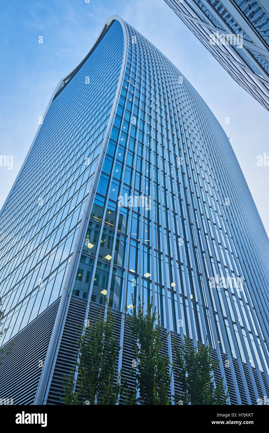 Racleur de ciel dans la ville de Londres, le quartier financier, appelé communément le square mile Banque D'Images