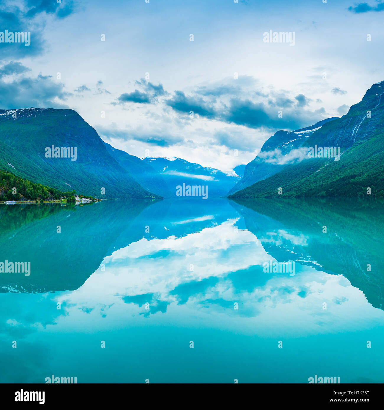 Belle Nature Norvège paysage naturel. Banque D'Images