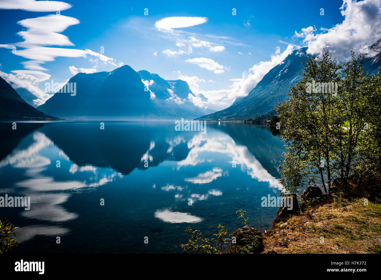 Belle Nature Norvège paysage naturel. Banque D'Images