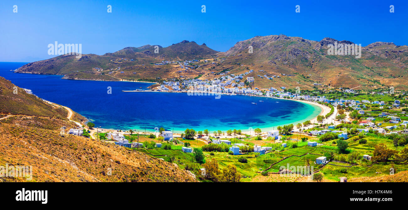 Amazing îles grecques - belles plages de Serifos, Cyclades Banque D'Images