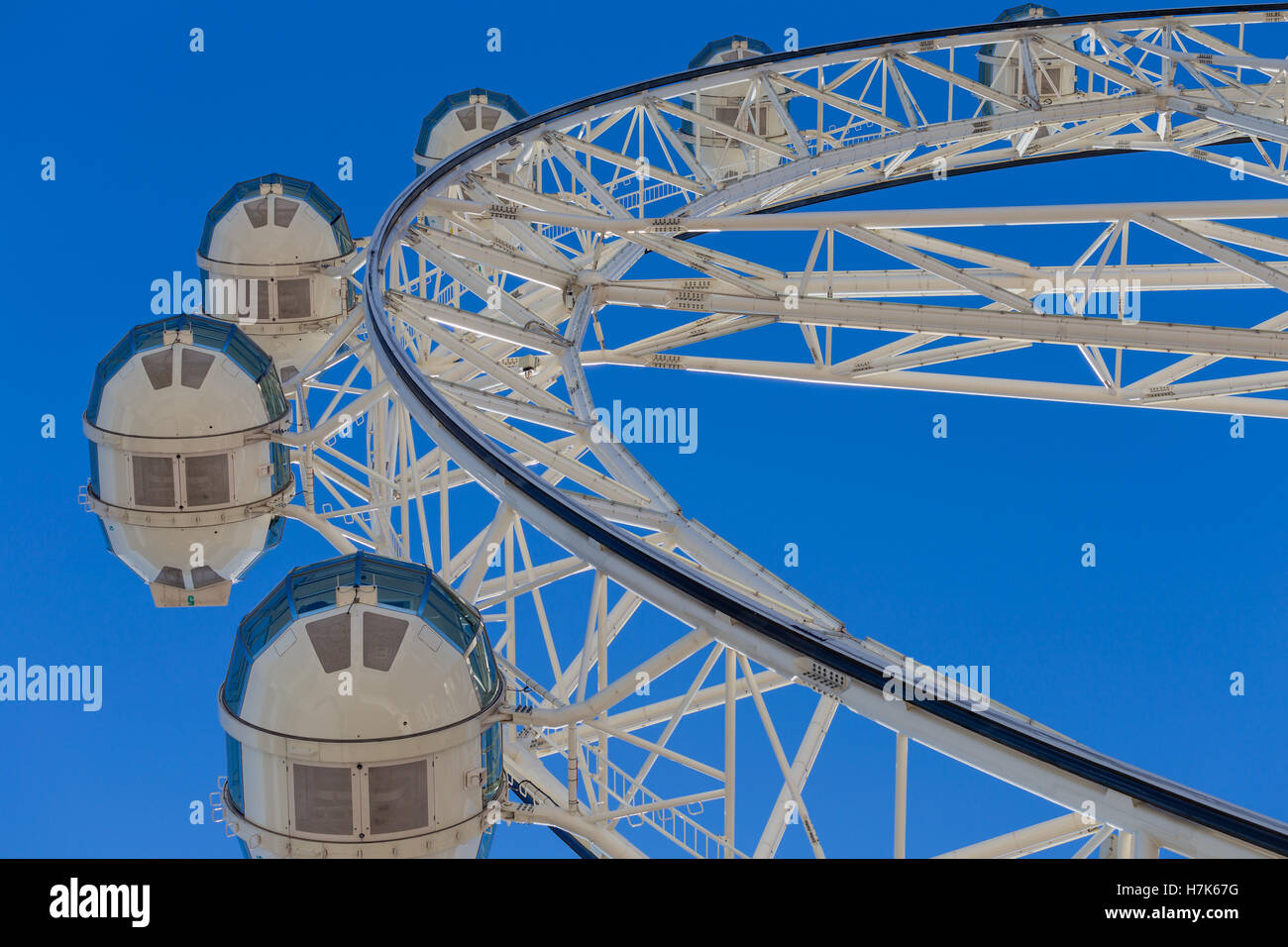 La star de Melbourne, une roue d'observation géante située au Docklands dans le centre-ville de Melbourne Banque D'Images