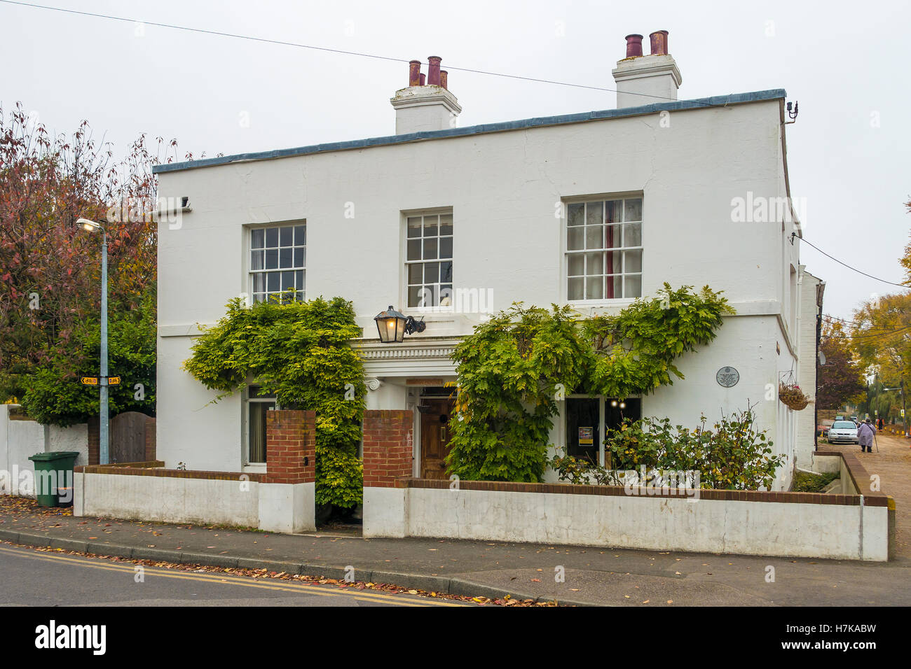 Bridge House William Austin ici Liived 1880 capitaine de port - 1887. Taverne, un café Brents Temperance Hotel Faversham Banque D'Images