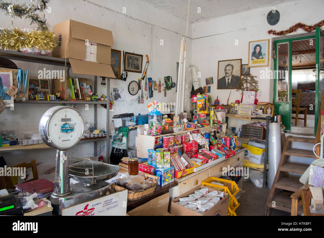 Spanien, Kreta, Aimonas, petite boutique Banque D'Images