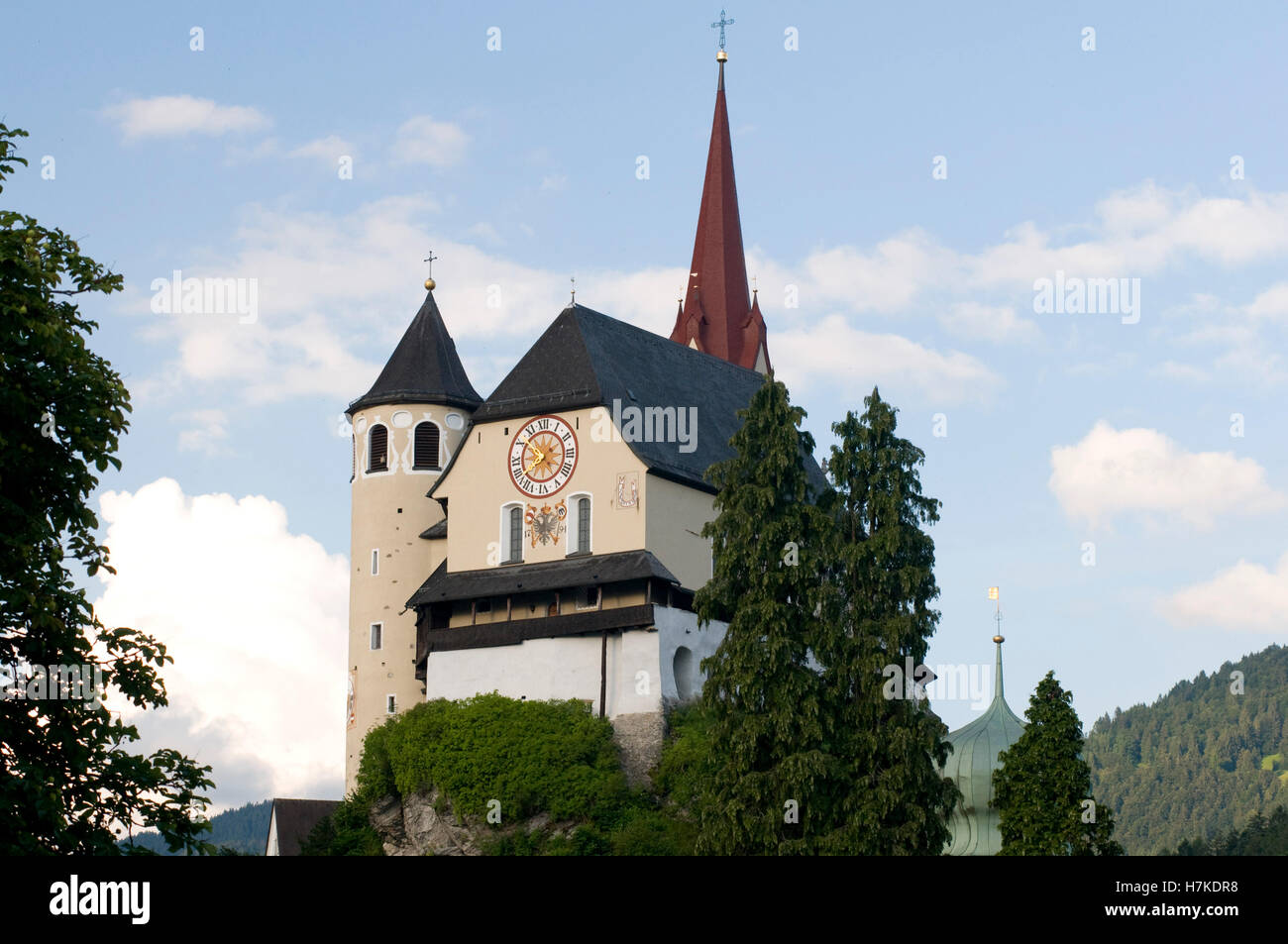Basilique et église de pèlerinage à Notre Dame de la Visitation, Dudelange, Vorarlberg, Autriche, Europe Banque D'Images