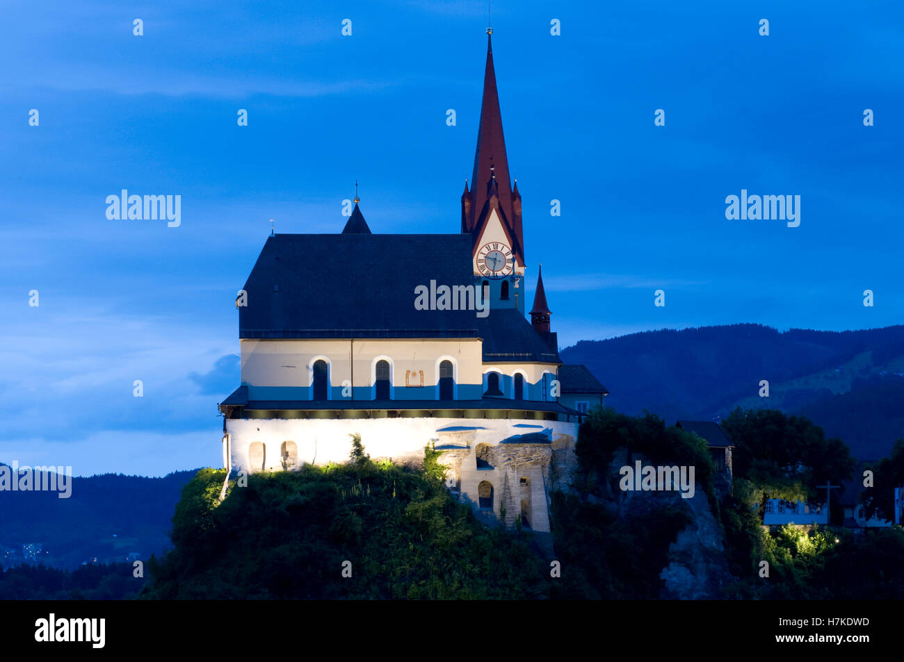 Basilique et église de pèlerinage à Notre Dame de la Visitation, Dudelange, Vorarlberg, Autriche, Europe Banque D'Images